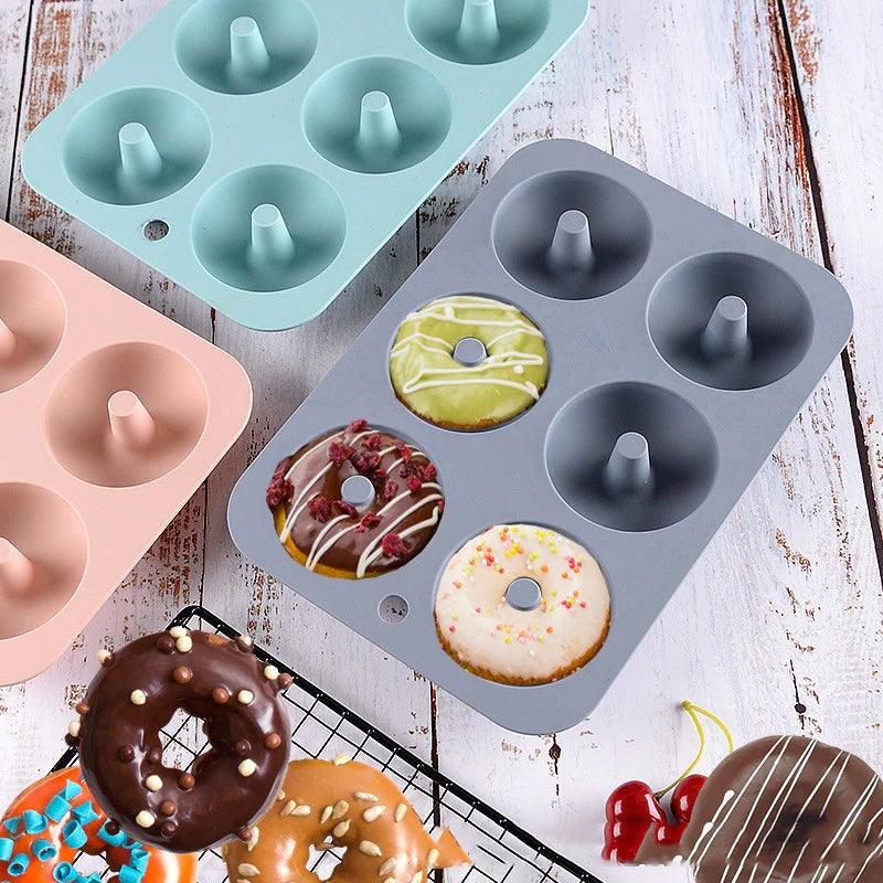 Silicone doughnut molds with delicious home made doughnuts