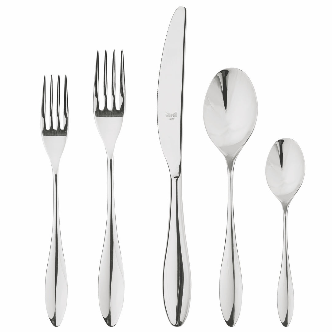 Complete Carinzia cutlery set for 4, including forks, knives, tablespoons, and teaspoons