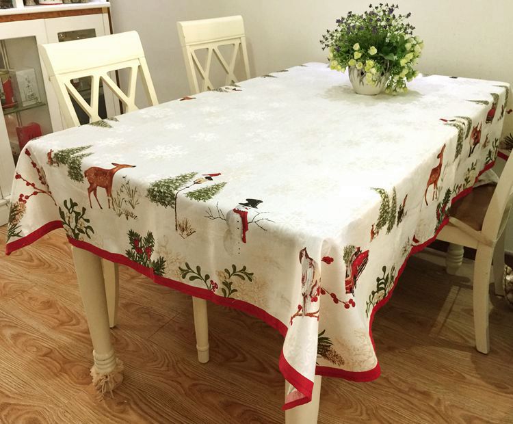 Traditional Christmas tablecloth