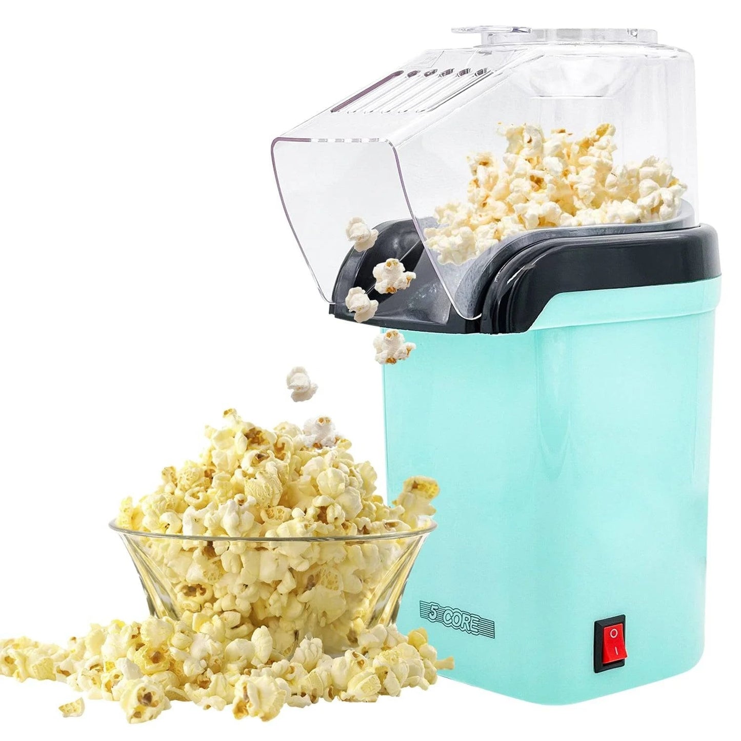 Party preparation couldn't be easier than this! Measure the corn kernels, push the button, and soon you'll have 16 cups of delicious popcorn without oils or unnecessary additives.