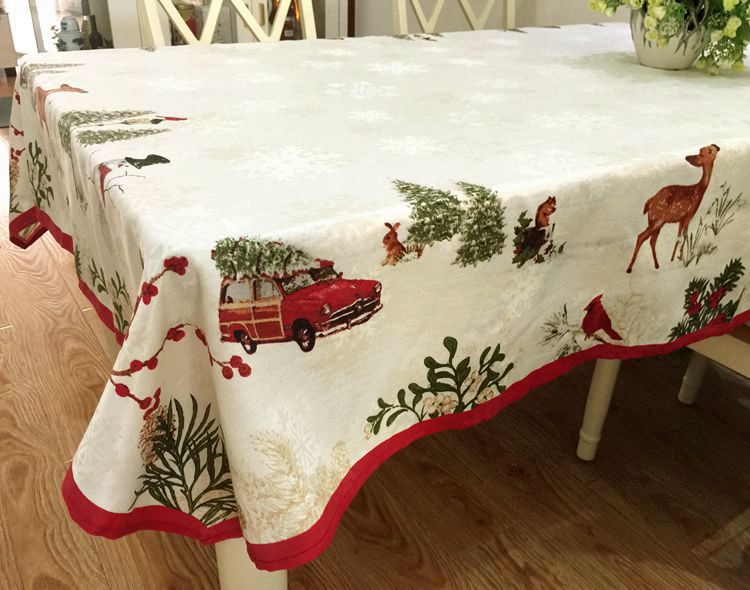 Traditional Christmas tablecloth