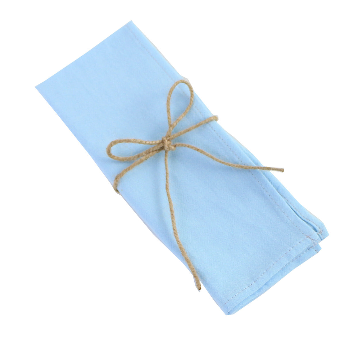 Safely and discreetly address any dinner table mishap by discreetly wiping it away with this Sky blue table napkin.