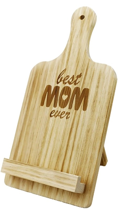 Wooden cookbook holder