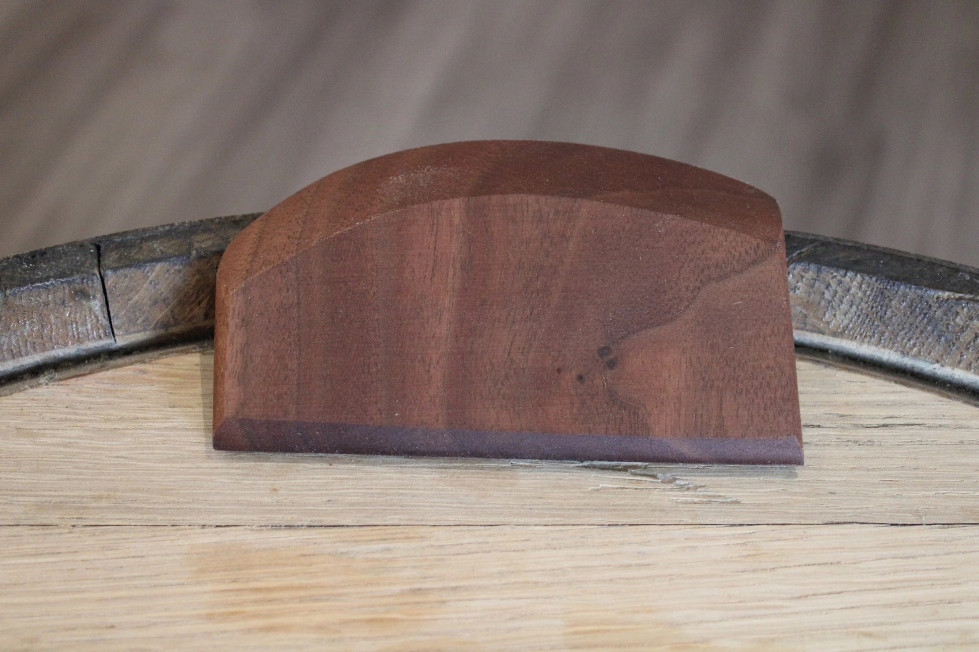 A beautiful eco-friendly dough cutter, made from pre-fallen Maple, Oak, Cherry and Walnut trees.