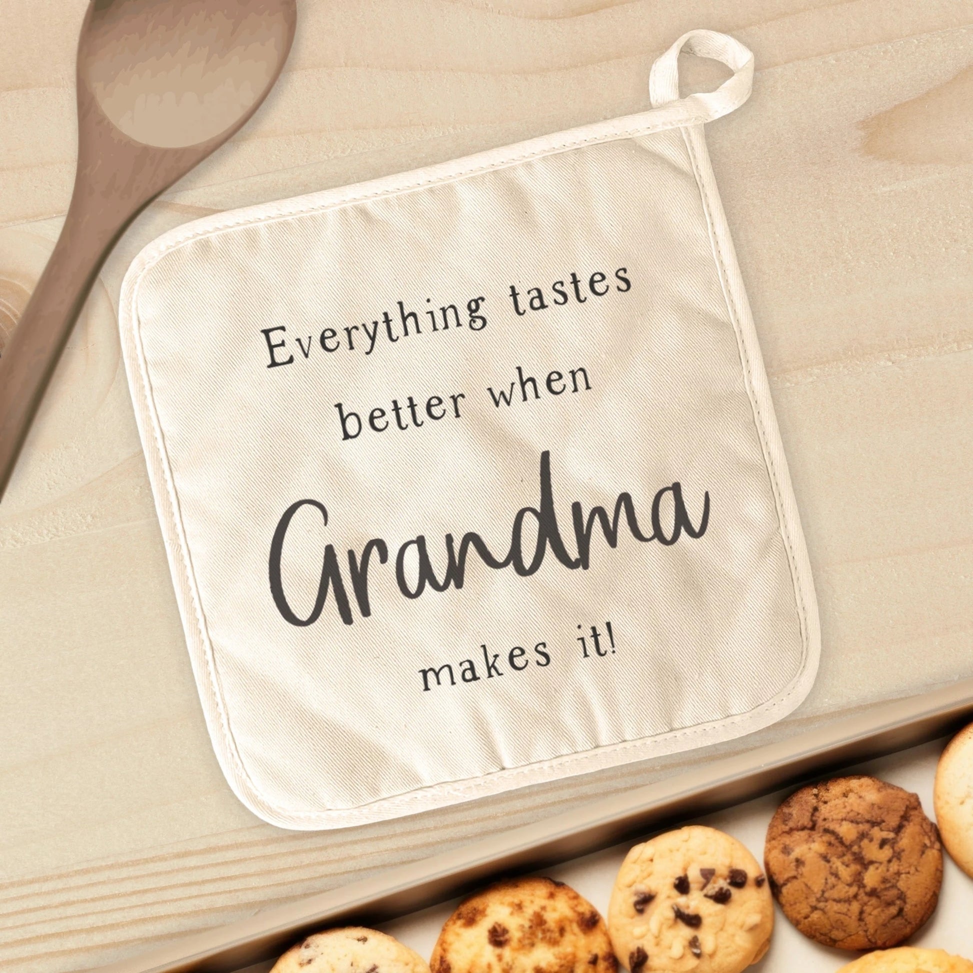 Cotton pot holder - Grandma makes it is a perfect Mother's Day gift to a beloved Granny.