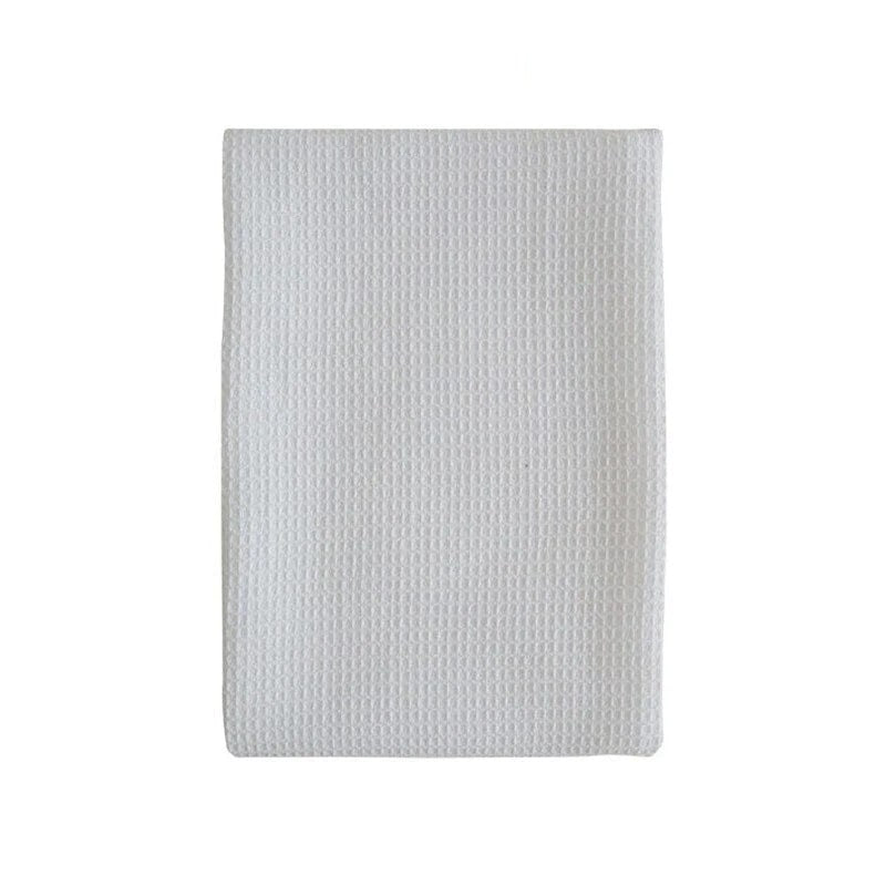 This white waffle towel is a fast-drying choice for a kitchen towel.