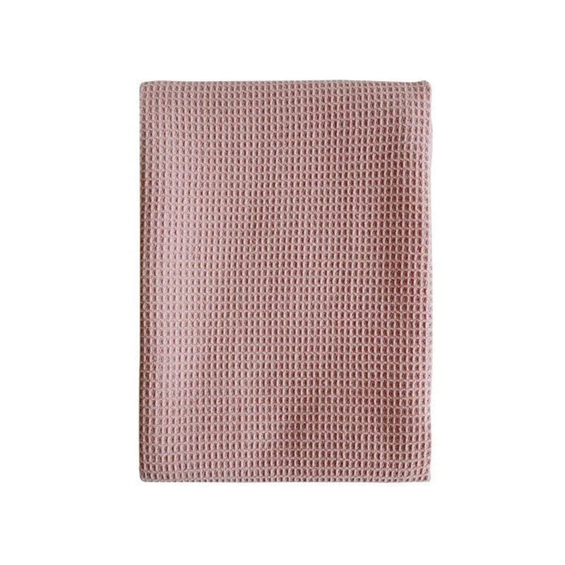 Nice to look at, this pink waffle towel adds a touch of style to your kitchen.