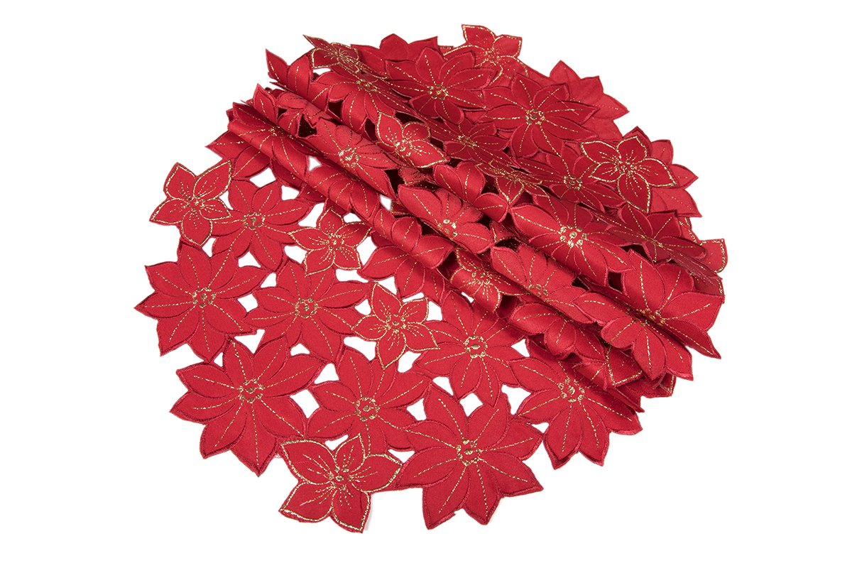 Christmas doilies, set of 4