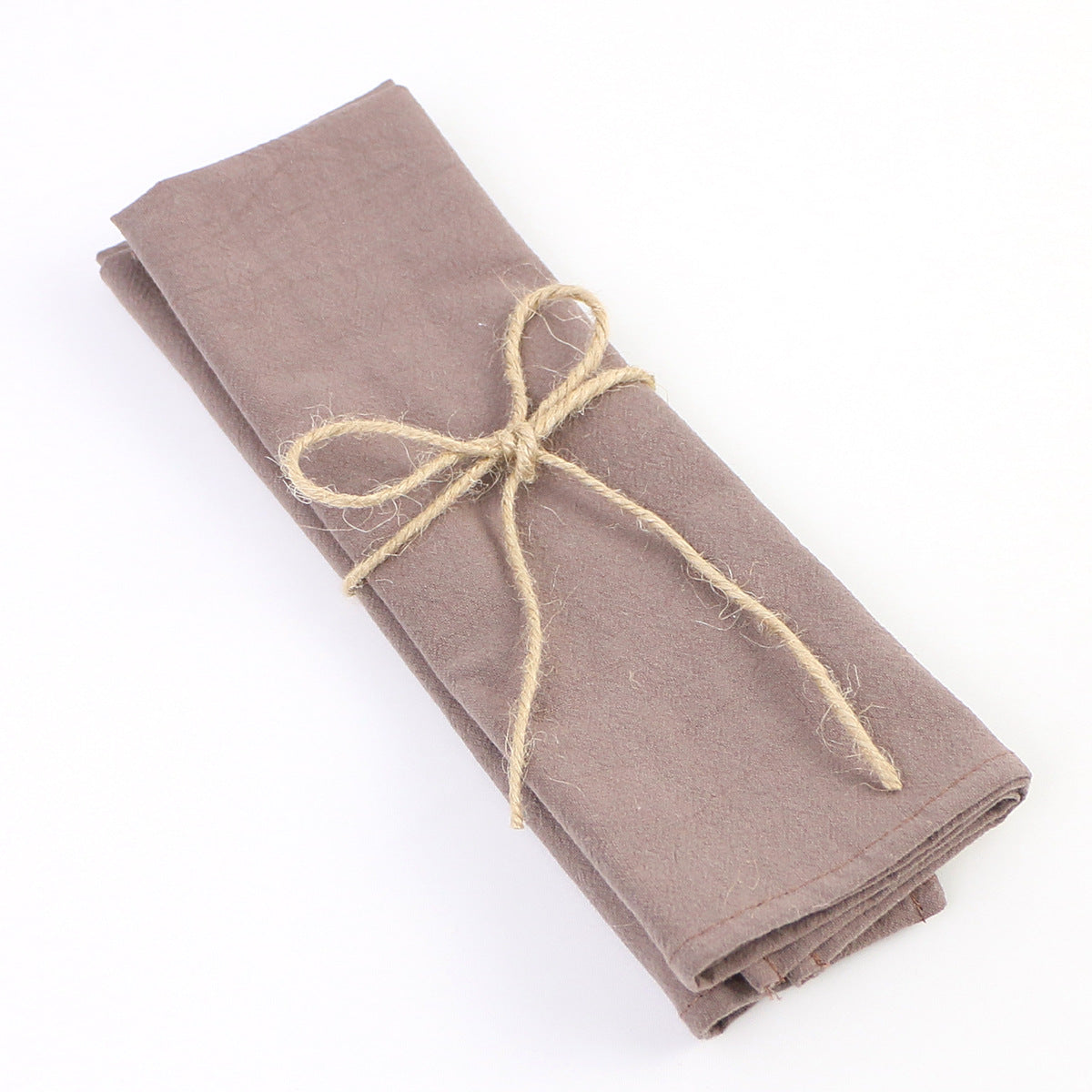 Set your table with folding purple cloth napkins for each dinner guest.