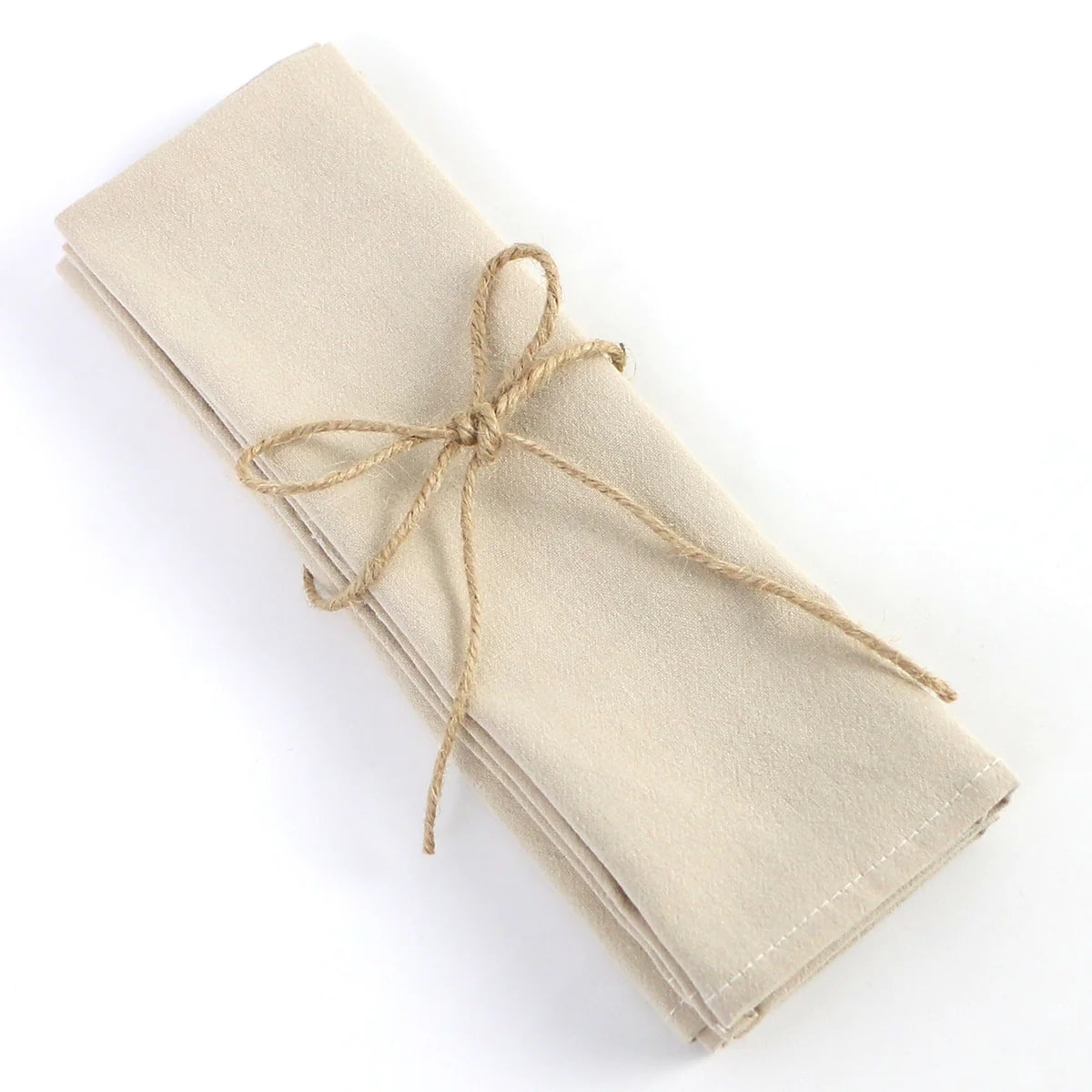 Beige fabric tissue for fine dining, designed to complement all other colors in your table setting.