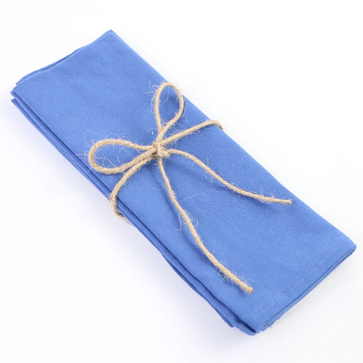 Protect your guests festive clothes with providing these lake blue cotton napkins.