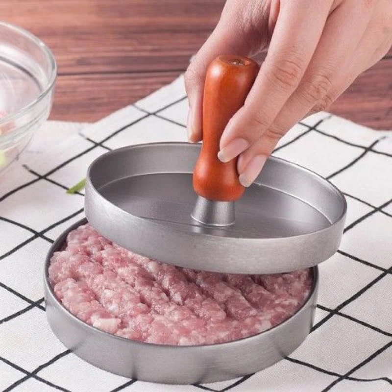 A single burger press for preparing perfect beefburgers