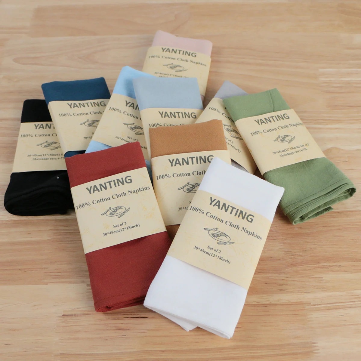 Cotton Napkins in different colors