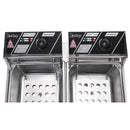 The home deep fryer is designed with safety and ease of use in mind.