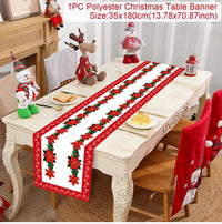 A Christmas table decoration