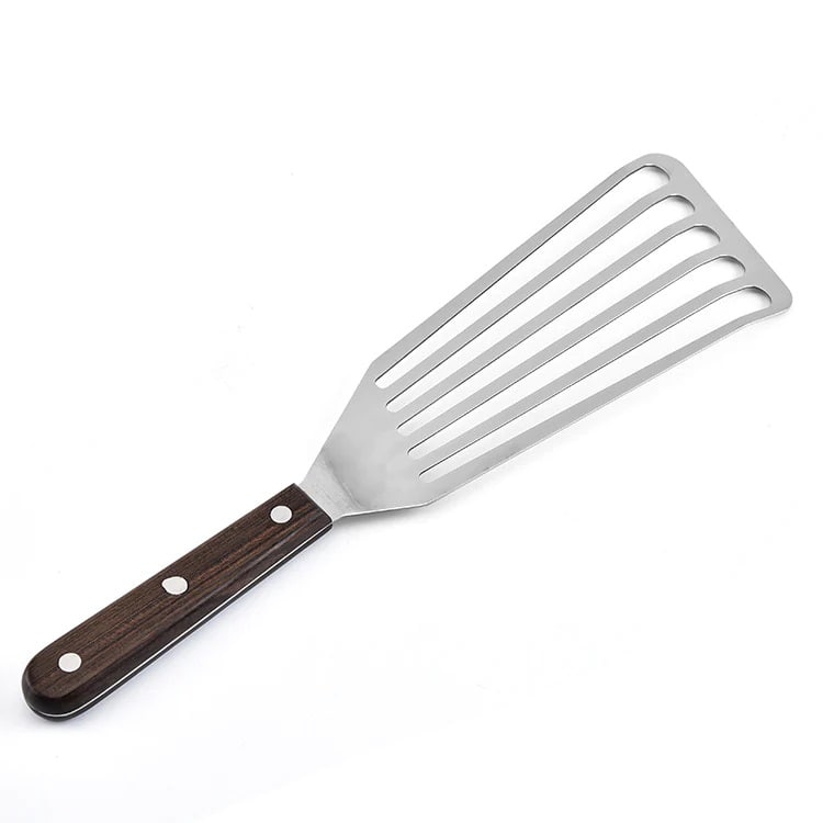 Make flipping crepes a breeze with this thin stainless steel spatula!