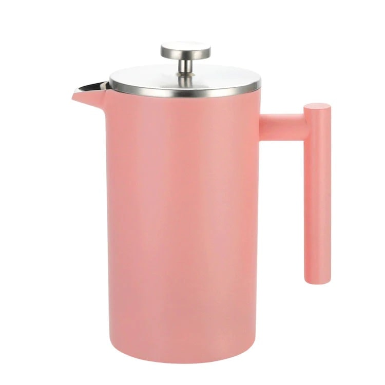 A peach pink coffee maker