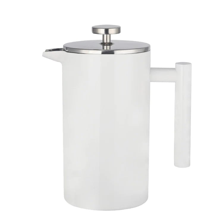 A white double layer coffee pot