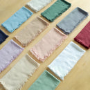 Cute and convenient fringe napkins in different colors