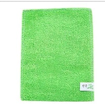 A green bamboo fiber dish towel