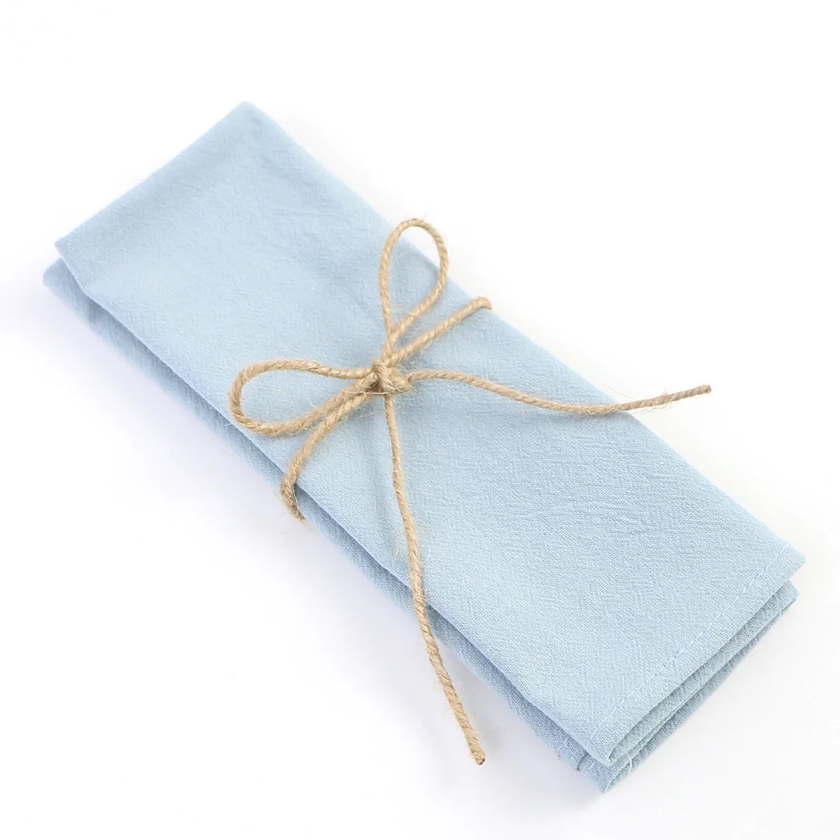 Light blue towel handkerchief