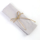 Light grey cotton napkins are timeless and suit all dining occasions.