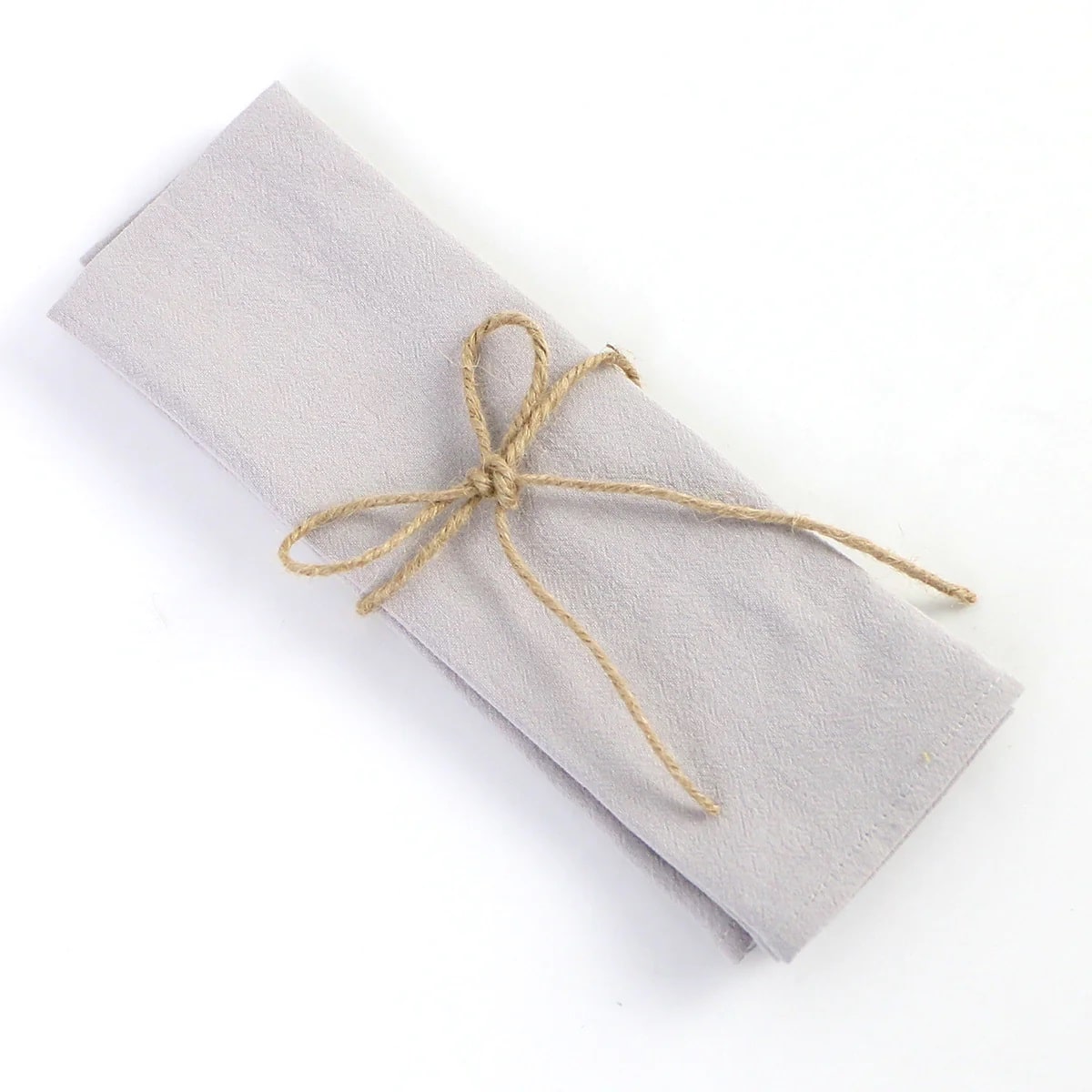 Light grey cotton napkins are timeless and suit all dining occasions.