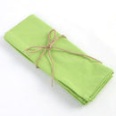 Light green fabric tissue for dinner table