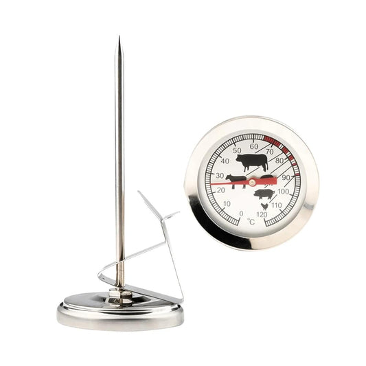 This oven-safe food thermometer is particularly handy for dishes requiring precise temperature control in the oven.