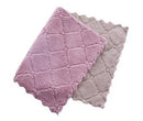 Purple & grey lint-free microfiber dish towel