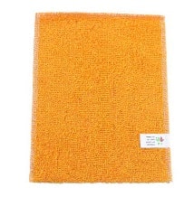 A soft orange kitchen towel for all sanitation in the most important room of the house