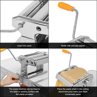 Secure this multifunctional manual pasta machine to your countertop and prepare the freshest pasta meal you've ever experienced!