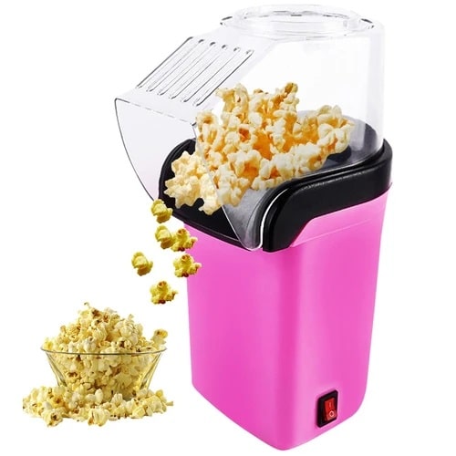 This mini sized popcorn machine will make you 16 cups of hot popcorn.