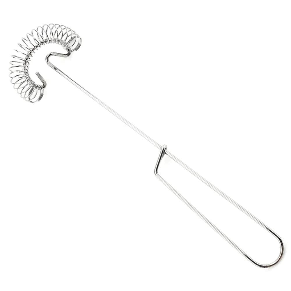 Steel spiral whisk for whisking pancake dough, beating eggs, mixing dressings and making sauces