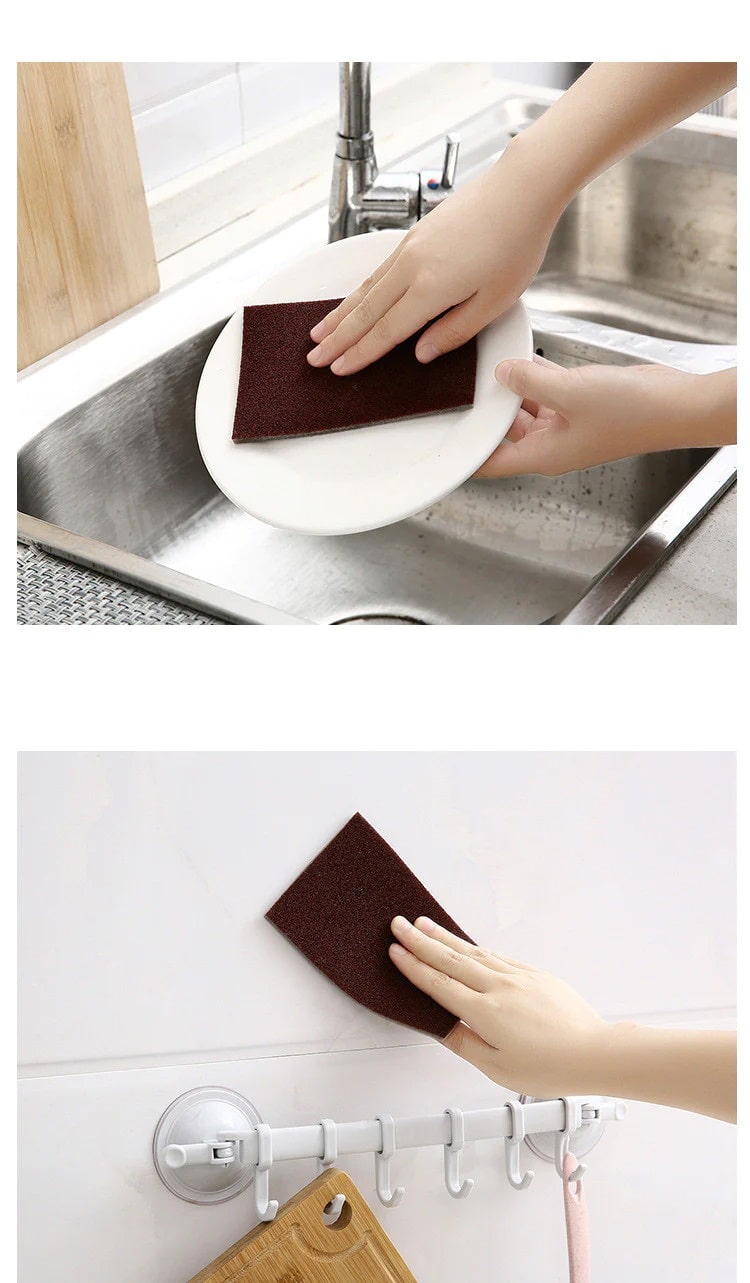 Thin kitchen sponge is not stiff when you start using it, but easy to handle from the start thanks to its slim design.