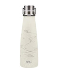 A KKF vacuum bottle with amusing paper airplane print