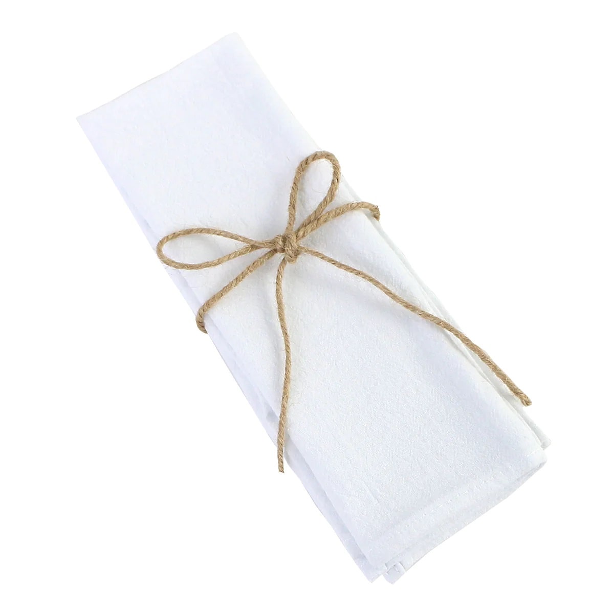 White hankie to wipe your mouth when dining. A perfect napkin for all kinds of settings.