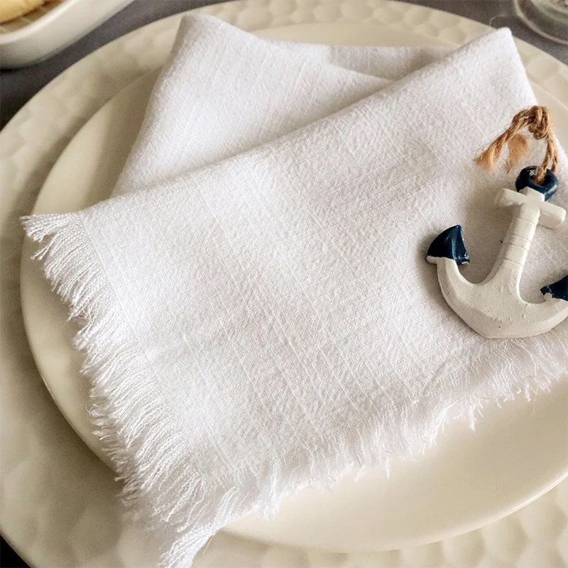 Classic white cotton napkin – a timeless addition to your table setting